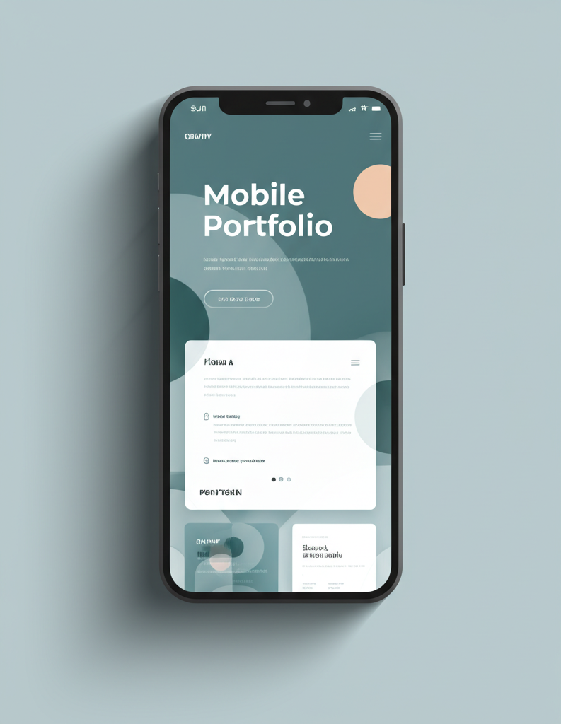 Portfolio preview on mobile